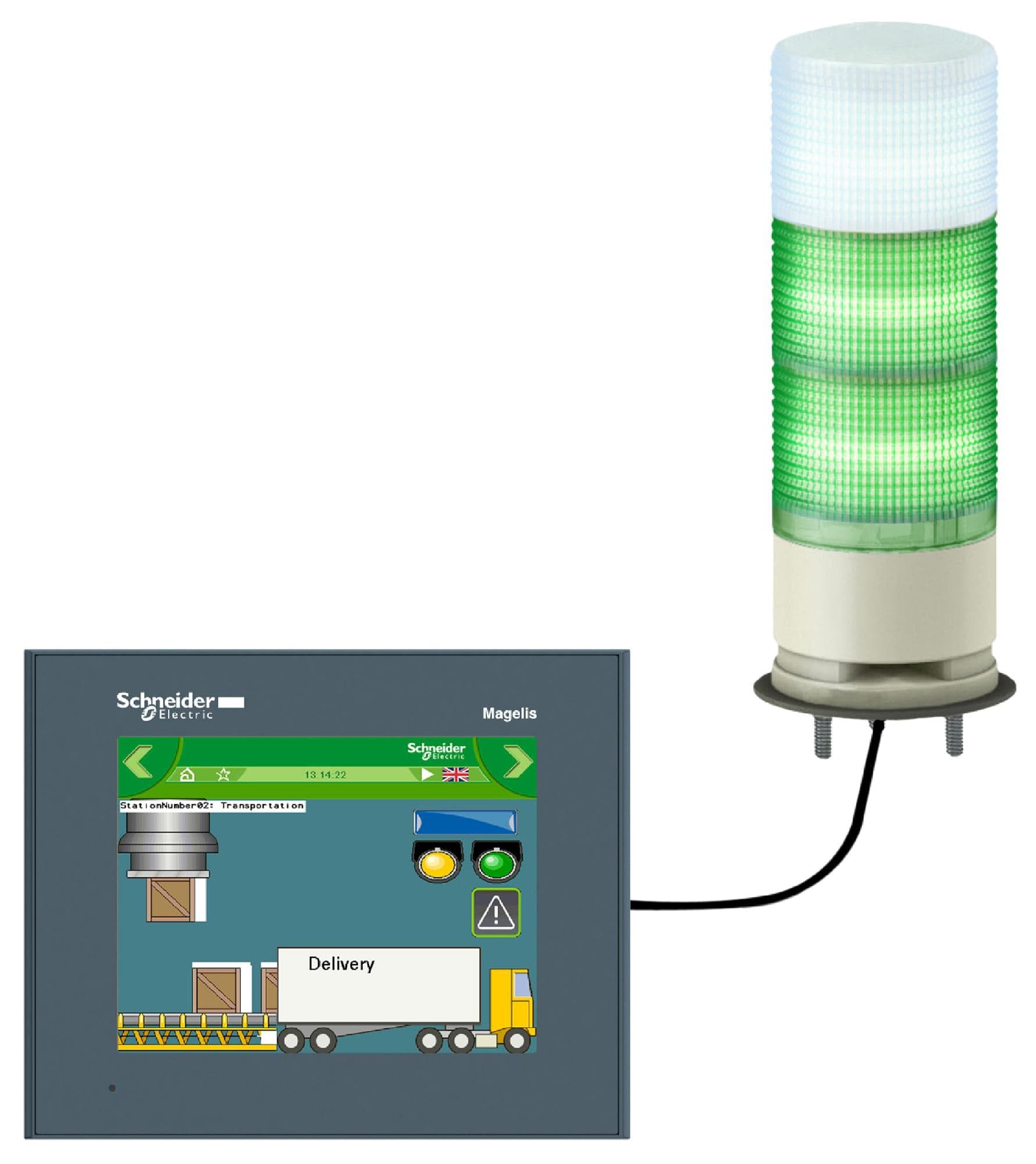 SCHNEIDER ELECTRIC Audio & Visual Signal Indicator Towers XVGU3SWV SIGNAL TOWER, FLASHING/STEADY, 5V, USB SCHNEIDER ELECTRIC 3115944 XVGU3SWV