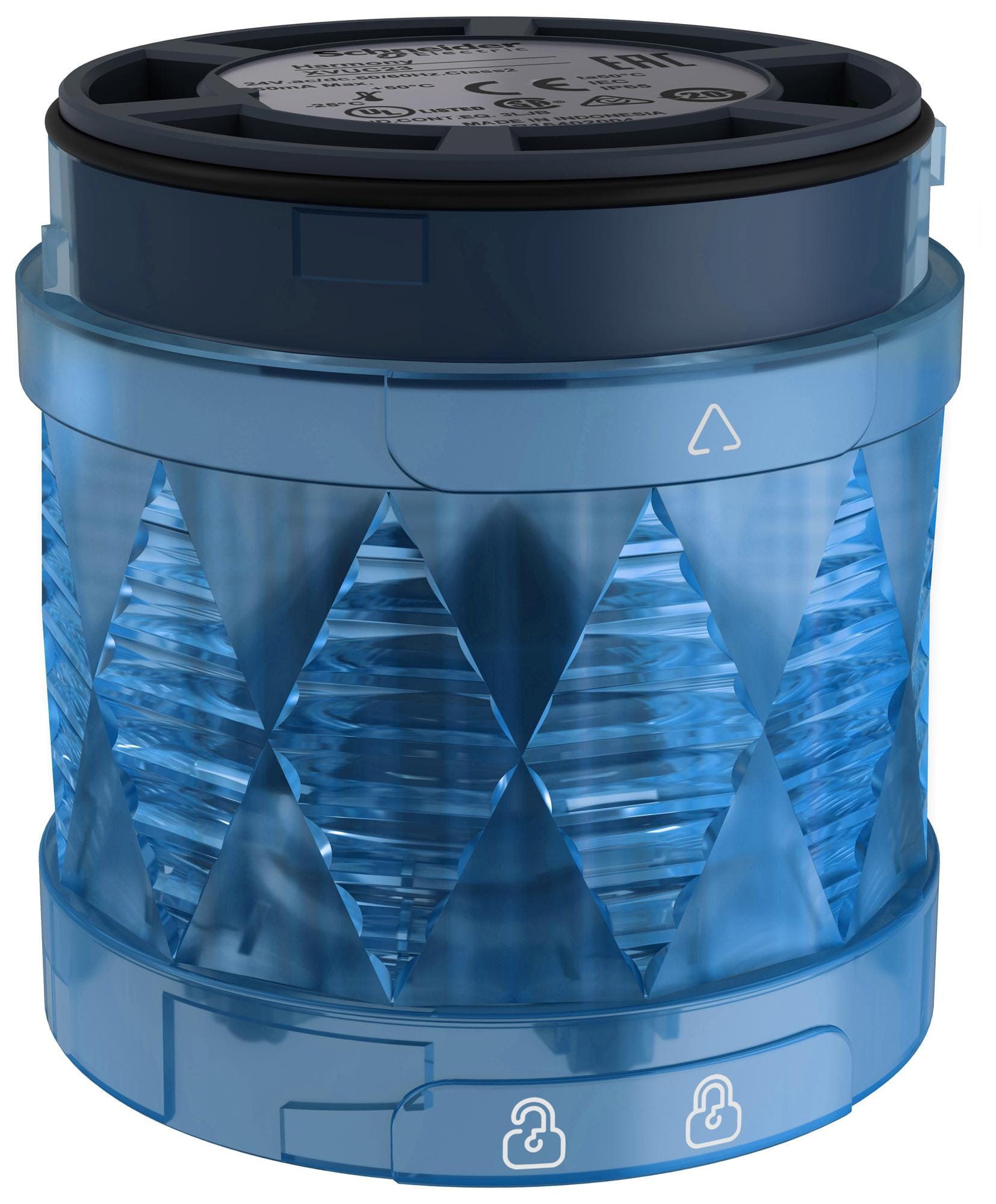 SCHNEIDER ELECTRIC Visual Signal Indicator Units XVUC46 VISUAL INDICATOR UNIT, FLASHING, BLUE SCHNEIDER ELECTRIC 3116143 XVUC46