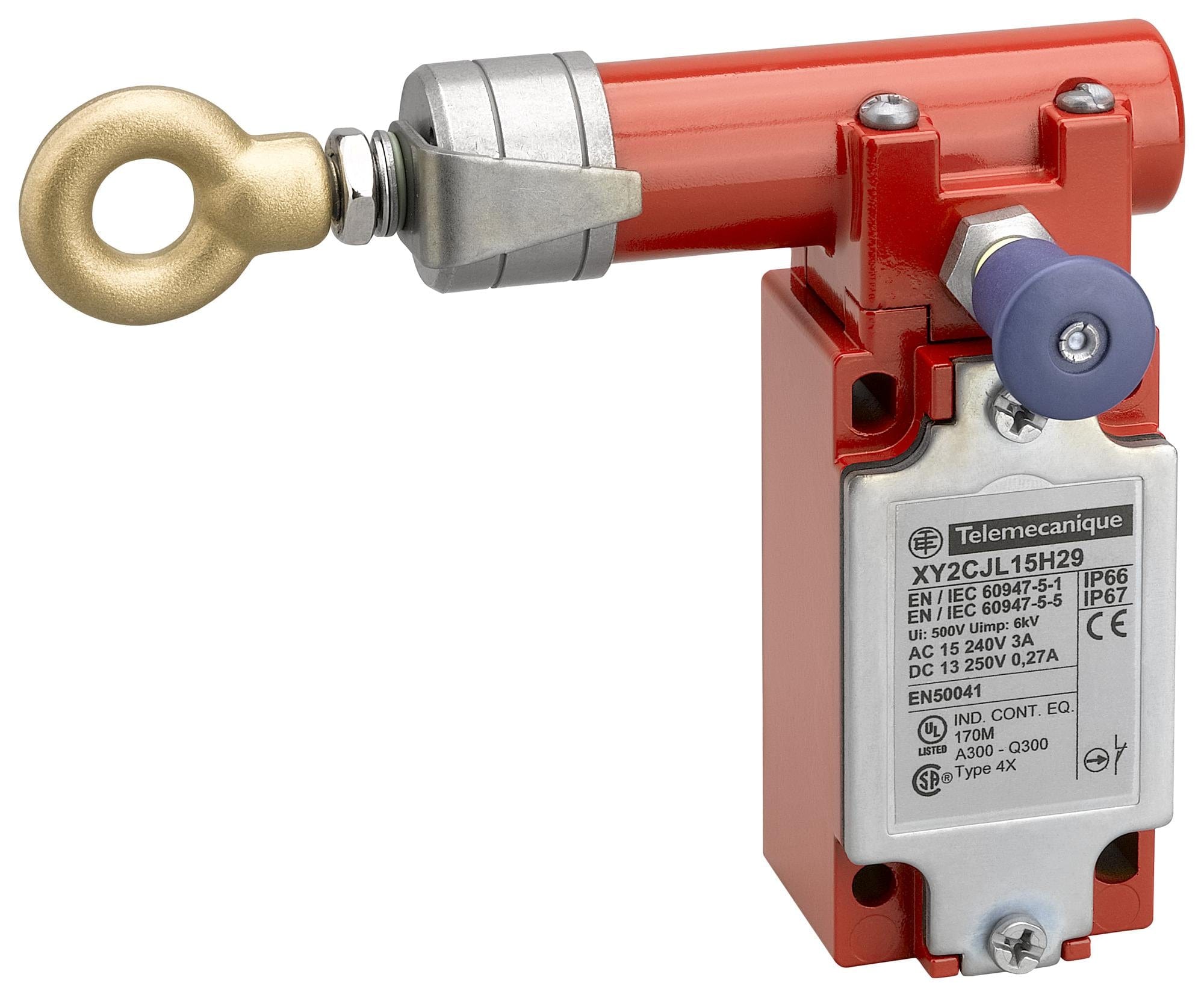 TELEMECANIQUE SENSORS Grabwire XY2CJL19 GRABWIRE SWITCH, DPST/SPST, 1.5A, 240V TELEMECANIQUE SENSORS 3130366 XY2CJL19