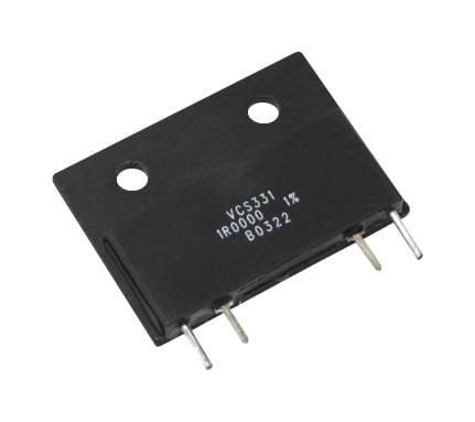 VISHAY FOIL RESISTORS Current Sense Resistors - Through Hole Y09601R00000J9L CURRENT SENSE RES, 1R, 5%, 10W, SIP VISHAY FOIL RESISTORS 2820557 Y09601R00000J9L