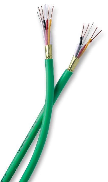 BELDEN Multicored YE00906.00100 CABLE, BUS, LSZH, 2 PAIR, GRN, 100M BELDEN 1769518 YE00906.00100