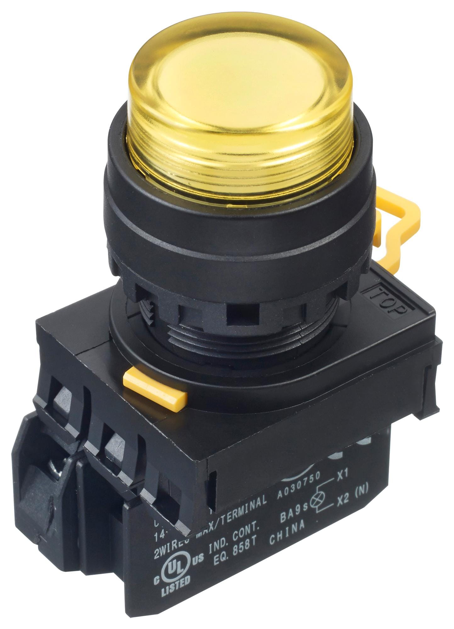 IDEC illuminated YW1L-AF2E10Q4Y PB SWITCH, SPST-NO, 24VAC, SCREW, YEL IDEC 2833755 YW1L-AF2E10Q4Y