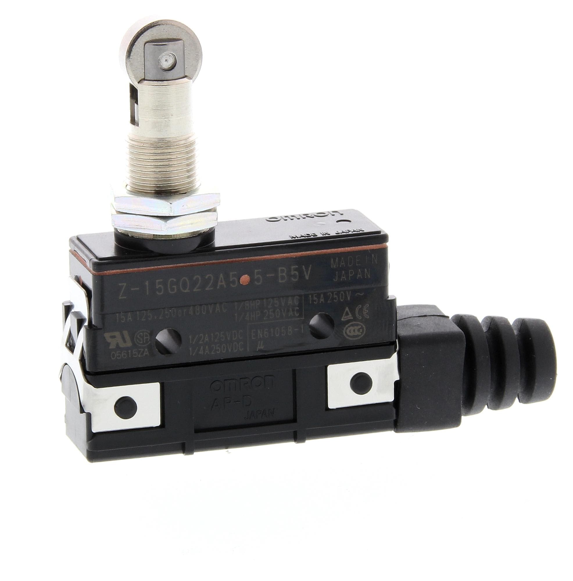 OMRON Microswitch Z-15GQ22A55-B5V MICROSWITCH, SPDT, 15A, 250VAC, SCREW OMRON 3413296 Z-15GQ22A55-B5V