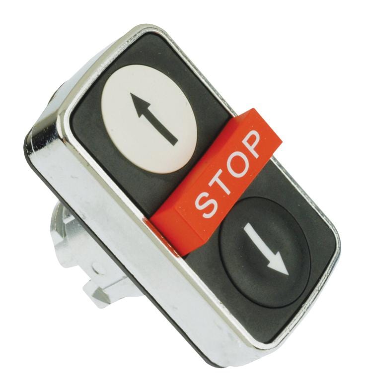 SCHNEIDER ELECTRIC Actuators ZB4BA71124 SW HEAD, WHT-UP/BLK-DOWN ARROW/RED-STOP SCHNEIDER ELECTRIC 2780712 ZB4BA71124