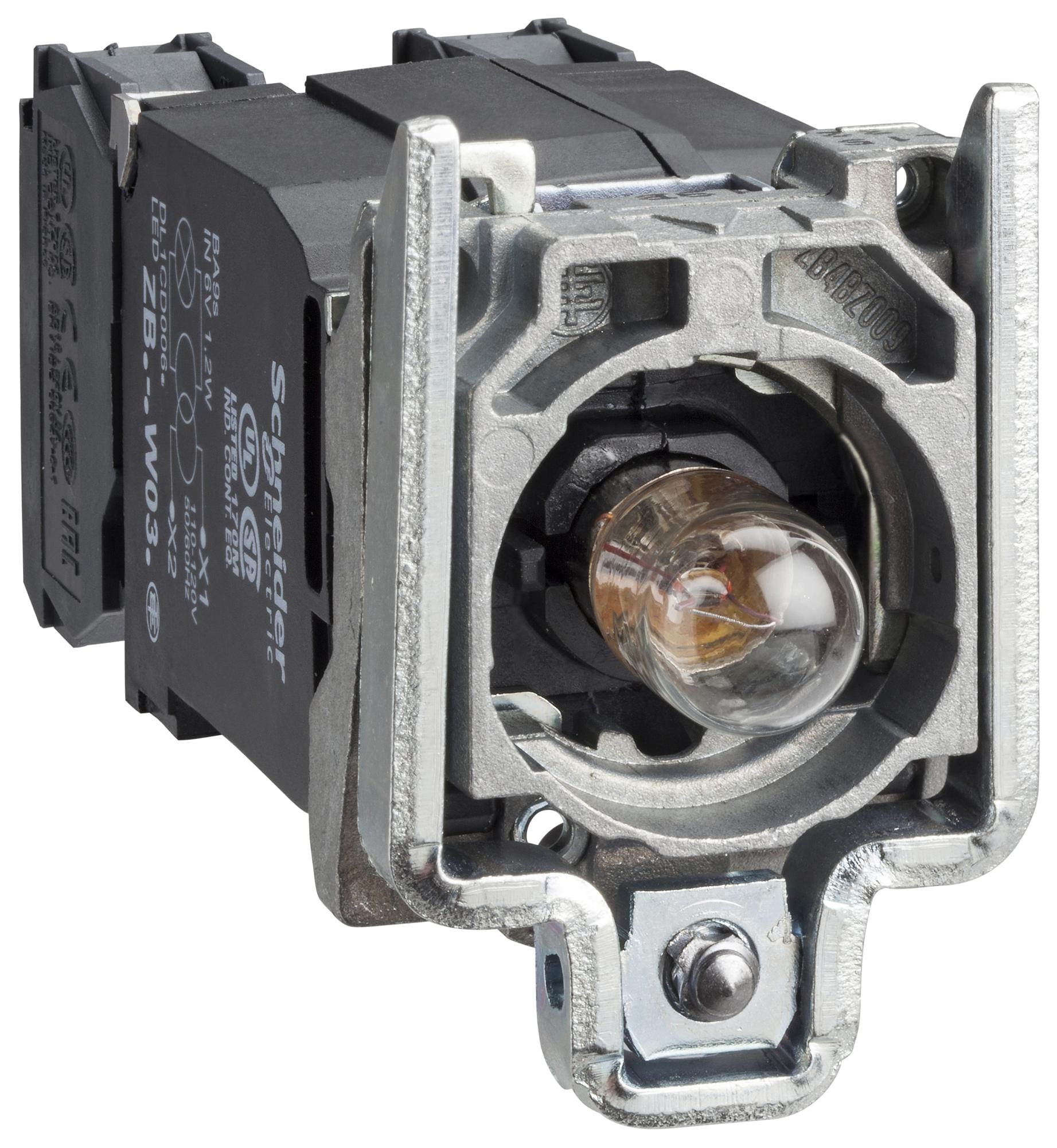 SCHNEIDER ELECTRIC Indicator - Incandescent ZB4BW045 LIGHT BLOCK, INCANDESCENT, BA9S, 240VAC SCHNEIDER ELECTRIC 3110581 ZB4BW045