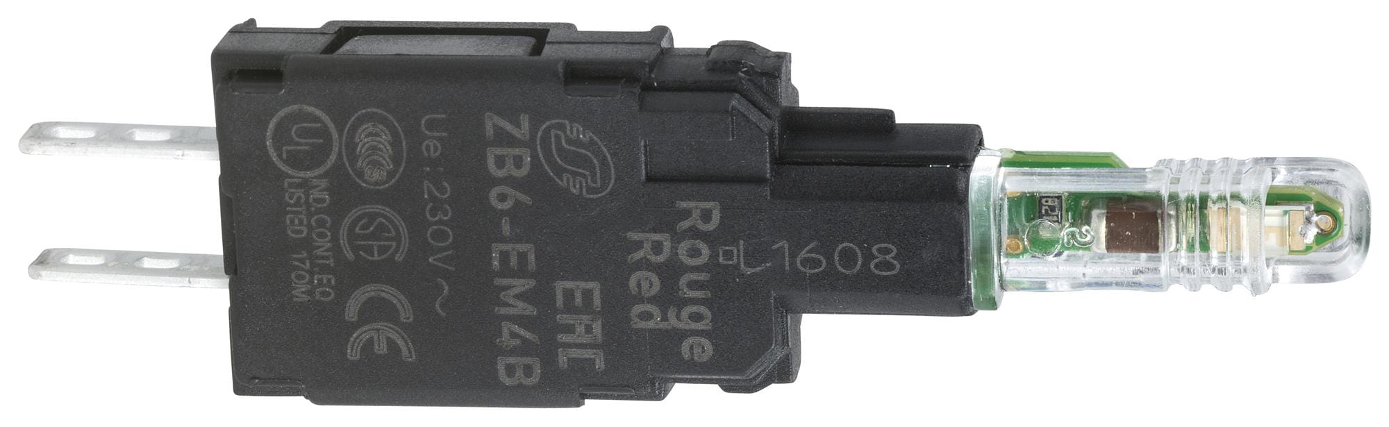 SCHNEIDER ELECTRIC Lamps ZB6EM4B LIGHT BLOCK, CTRL & SIGNALLING UNIT, RED SCHNEIDER ELECTRIC 3115029 ZB6EM4B