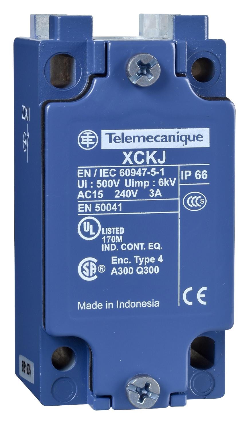 TELEMECANIQUE SENSORS Bodies ZCKJD31 LIMIT SWITCH BODY, SPDT/DPST, SCREW CLAP TELEMECANIQUE SENSORS 3212990 ZCKJD31